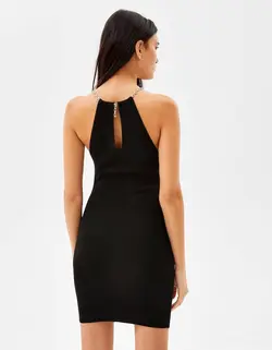 پیراهن مجلسی زنانه سیاه برشکا