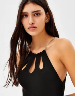 پیراهن مجلسی زنانه سیاه برشکا