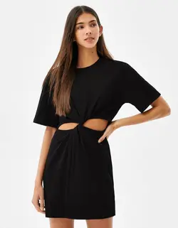 پیراهن کوتاه زنانه سیاه برشکا