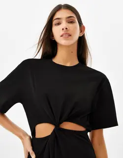 پیراهن کوتاه زنانه سیاه برشکا