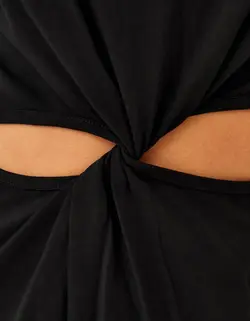 پیراهن کوتاه زنانه سیاه برشکا