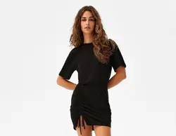 پیراهن کوتاه زنانه سیاه برشکا