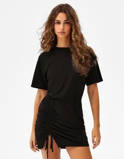 پیراهن کوتاه زنانه سیاه برشکا