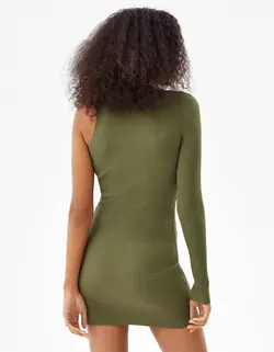 پیراهن کوتاه زنانه خاکی برشکا