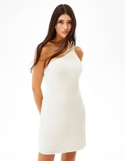 پیراهن کوتاه زنانه کرم برشکا