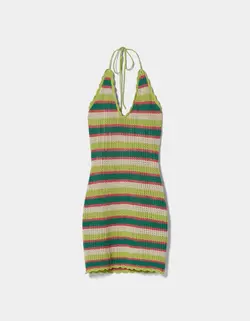 پیراهن کوتاه زنانه زرد برشکا