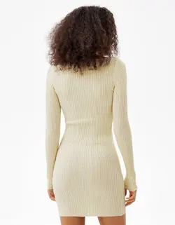 پیراهن کوتاه زنانه کرم برشکا