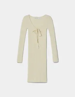 پیراهن کوتاه زنانه کرم برشکا