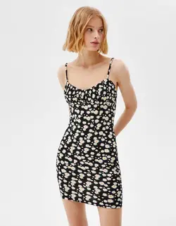 پیراهن کوتاه زنانه سیاه برشکا