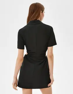 پیراهن کوتاه زنانه سیاه برشکا