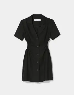 پیراهن کوتاه زنانه سیاه برشکا