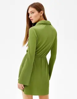 پیراهن کوتاه زنانه سبز برشکا