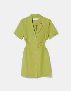 پیراهن کوتاه زنانه سبز برشکا