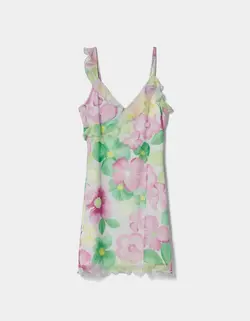 پیراهن کوتاه زنانه بنفش برشکا