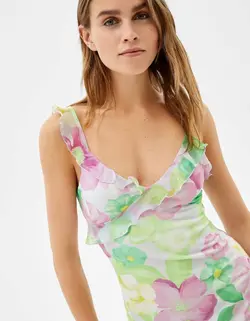 پیراهن کوتاه زنانه بنفش برشکا