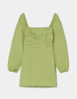 پیراهن کوتاه زنانه سبز برشکا