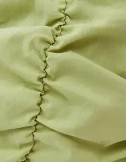 پیراهن کوتاه زنانه سبز برشکا