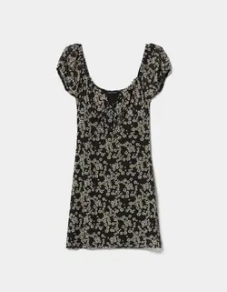 پیراهن کوتاه زنانه سیاه برشکا