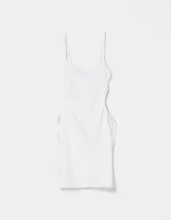 پیراهن کوتاه زنانه کرم برشکا