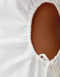 پیراهن کوتاه زنانه کرم برشکا