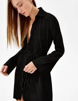 پیراهن کوتاه زنانه سیاه برشکا