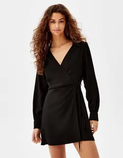 پیراهن کوتاه زنانه سیاه برشکا