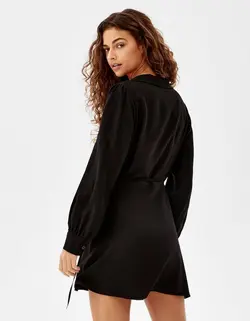 پیراهن کوتاه زنانه سیاه برشکا