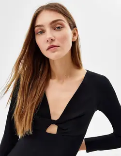 پیراهن کوتاه زنانه سیاه برشکا