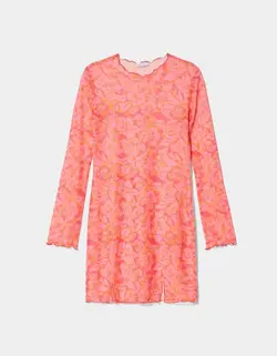 پیراهن کوتاه زنانه صورتی برشکا