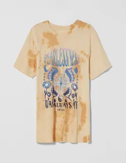 پیراهن کوتاه زنانه شتری برشکا