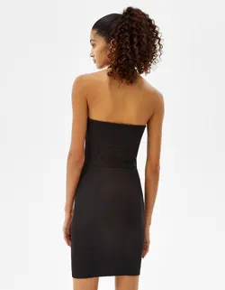 پیراهن کوتاه زنانه سیاه برشکا