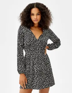 پیراهن کوتاه زنانه مشکی برشکا