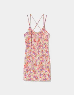 پیراهن کوتاه زنانه صورتی برشکا