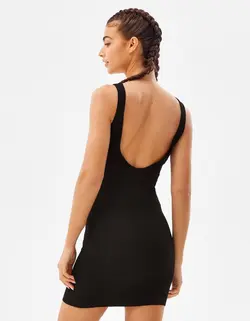 پیراهن کوتاه زنانه سیاه برشکا