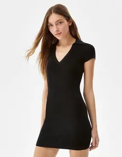 پیراهن کوتاه زنانه سیاه برشکا