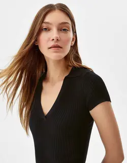 پیراهن کوتاه زنانه سیاه برشکا