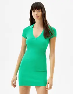 پیراهن کوتاه زنانه سبز برشکا