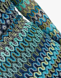 پیراهن مجلسی زنانه آبی برشکا