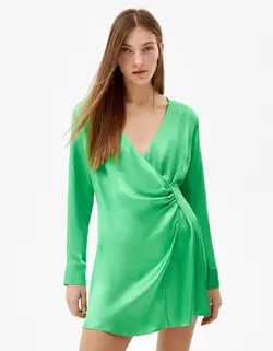 پیراهن مجلسی زنانه سبز برشکا