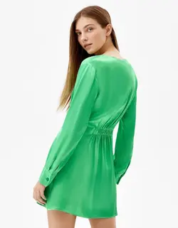 پیراهن مجلسی زنانه سبز برشکا