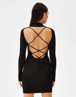 پیراهن مجلسی زنانه سیاه برشکا