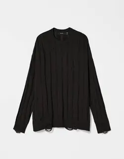 پلیور|ژاکت مردانه سیاه برشکا