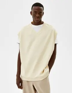 پلیور|ژاکت مردانه کرم برشکا