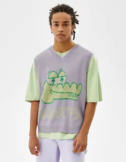 پافر بدون آستین|جلیقه مردانه بنفش برشکا