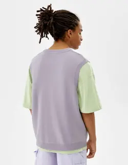 پافر بدون آستین|جلیقه مردانه بنفش برشکا