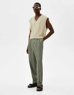 پافر بدون آستین|جلیقه مردانه کرم برشکا