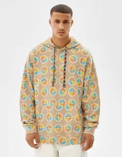 هودی مردانه شتری برشکا