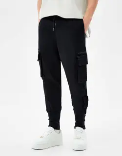 شلوار شش جیب مردانه سیاه برشکا