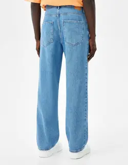 شلوار جین گشاد مردانه آبی برشکا