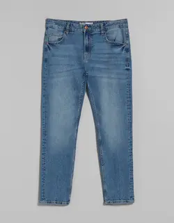 شلوار جین اسکینی فیت مردانه آبی برشکا